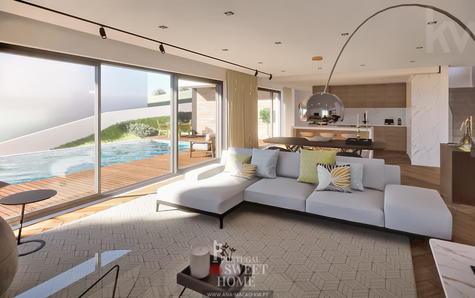 Sala de Estar aberta para a Cozinha (40,25 m2)
